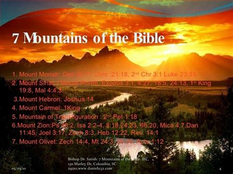 the seven mountains bible.